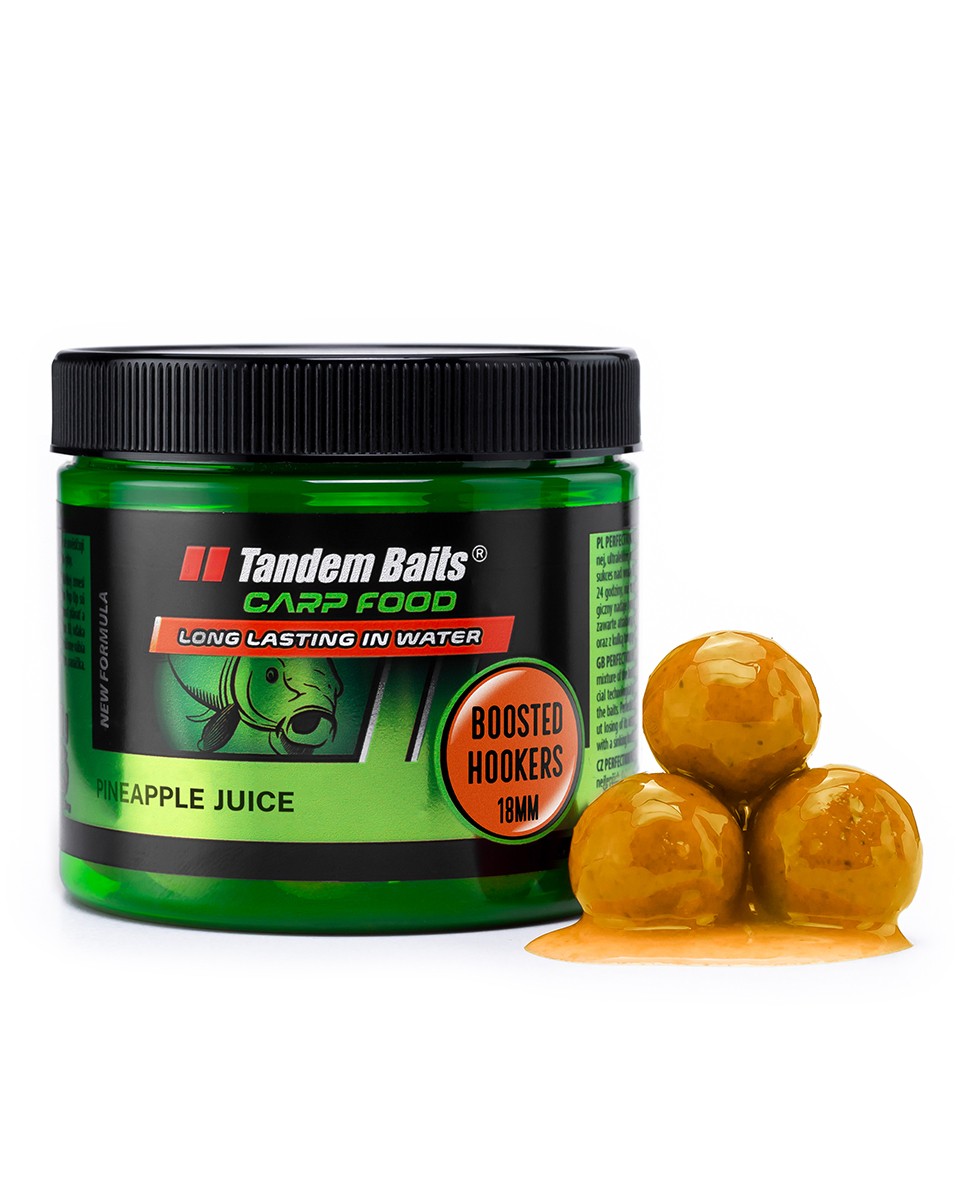 Tandem Baits Boilies Boosted Hookers CF 18 mm–300 g Ananas