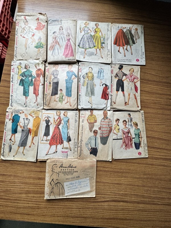 Lot Of 13 Awesome Vintage Original McCalls Sewing Patterns 30’s To 50’s