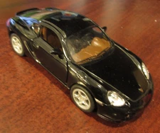 Porsche Cayman S Diecast Pullback Toy Car Kinsmart 1/34 Scale Black