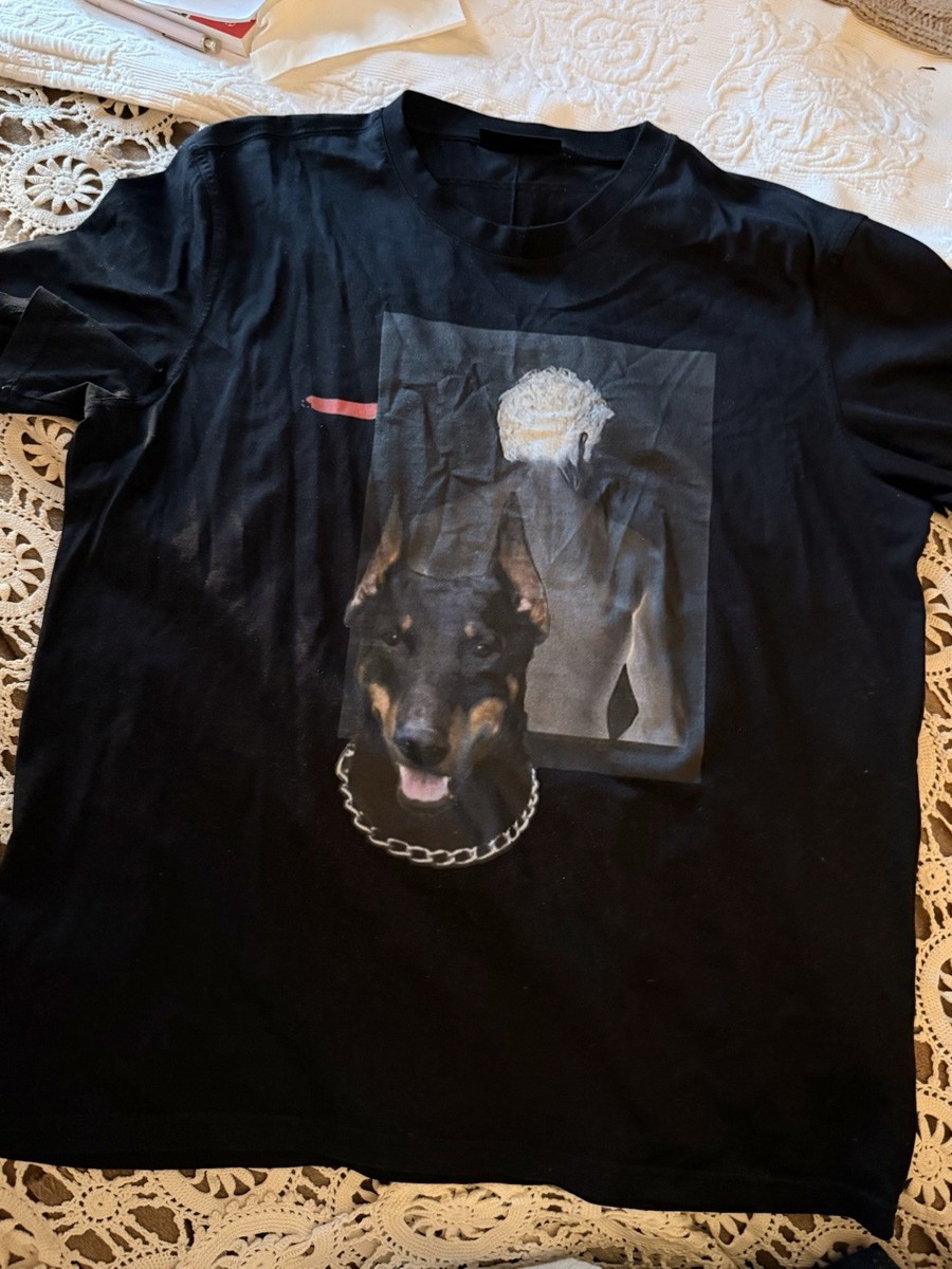 Givenchy Doberman dog graphic print t-shirt Size XXL | eBay