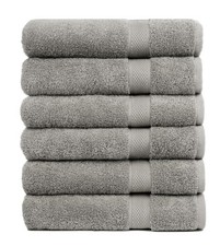 Pleasant Home Bath Towels Set of 6 24  x 50  100 Cotton, 515 GSM 