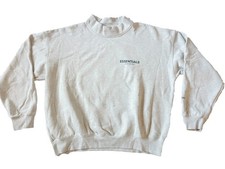 Men Essentials Fear Of God Mock Neck Sweatshirt Long Sleeve Top Pullover Large L