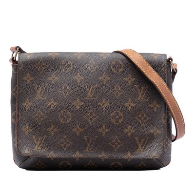 Louis Vuitton Monogram Musette Tango Short Strap Pre-Loved Shoulder Bag Brown
