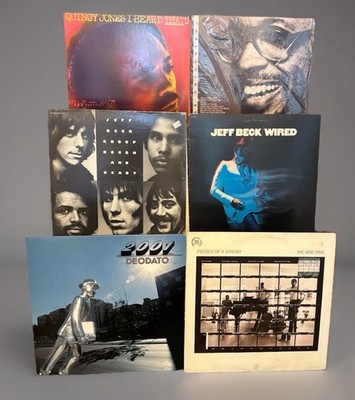 Lot of 6 Vintage Jazz Rock Funk Fusion LPs Jeff Beck Quincy Pieces Of A Dream +