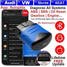 For Audi Car Obd2 Scanner Abs Srs Eml At Fault Code Reader Reset Diagnostic Tool
