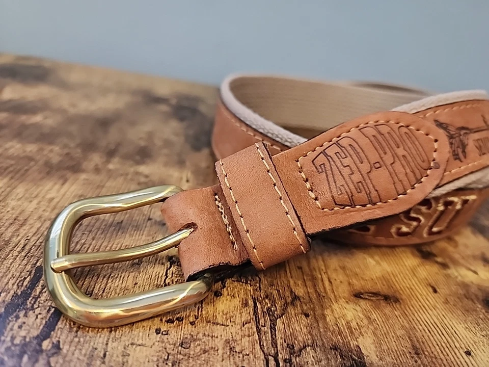 Cinturón de golf FSU Florida State University Seminoles CUERO Zep PRO 38 hecho en EE. UU. Foto 3 de 4