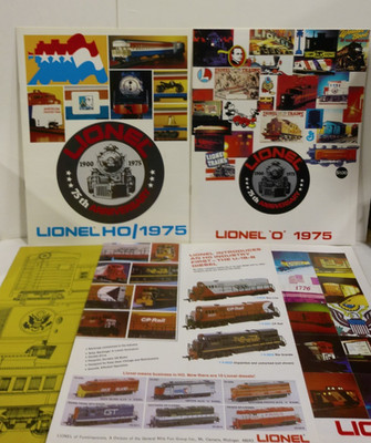 Vintage Lot of 1975 Lionel Catalogs