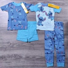 Lilo and Stitch Pajamas 4T Toddler Girls Snug-Fit Shirt Pants Cute PJs 4-Piece