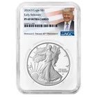 2024-S Proof $1 American Silver Eagle NGC PF69UC ER Trump Label