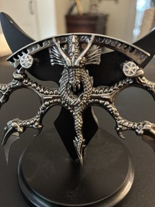 Master Cutlery Dragon Fire Serpent 4 Blades Knife With Stand