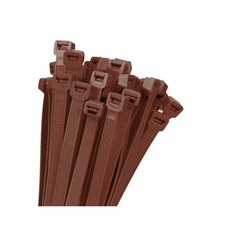 18 inch Brown Zip Ties Heavy Duty 100 PACK, 200 LBS Ultra Exclusive Strong Pl...