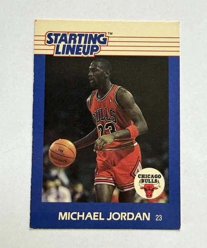 1988 Kenner Starting Lineup Figure Michael Jordan #23 Chicago Bulls NBA Card