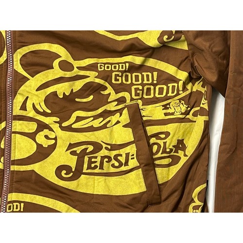 Vintage Pepsi Cola Brown Zip up Jacket Men's Size XL - Picture 7 of 10
