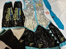 Hatsune Miku Cosplay Costume S Enamel Shine Used Light Blue Emoji Style Japan