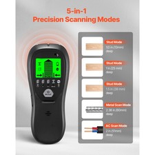 5 in 1 Digital Stud Finder Wood Metal Pipe Wire Wall Scanner Sensor LCD Detector
