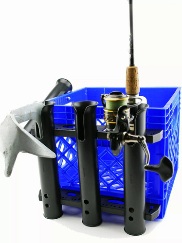 NUOVO YakGear Build a Crate Triple Fishing Cand Holder Set BAC3 Pkg ha usura da scaffale - Foto 4 di 4