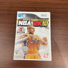 NBA 2K10 Nintendo Wii 2009 2K Games Basketball Sports Simulation Video Game CIB
