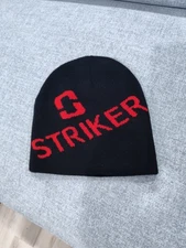 STRIKER ICE FISHING Winter Toque Beanie Hat Knit POM POM Black one Size