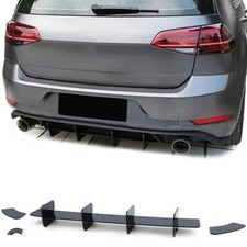 Cup Heckdiffusor Schwarz Glanz für VW Golf 7 VII Limo 13-20 mit GTI Stoßstange
