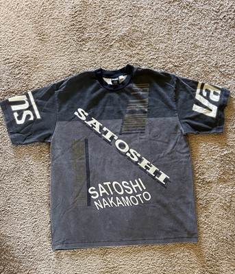 UNRELEASED SATOSHI NAKAMOTO x vans Collab Shirt Appearl  T Shirt Men XL USED