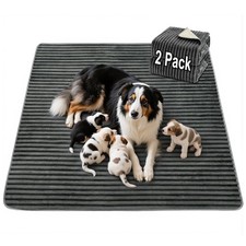 Flannel Washable Pee Pad for Dogs - 2 Pack Reusable Dog Pee Pads, Puppy Pads,...