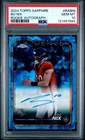 Bo Nix #RA-BNI [Sapphire] 2024 Topps Chrome Rookie Autograph PSA 10 🔥