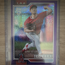 Topps 2026 Series 1 Yusei Kikuchi #173 Los Angeles Angels Purple /250
