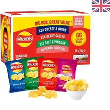 Delicious Bulk Pack of 66 x 25g Assorted Classic Crisps - Perfect for Parties
