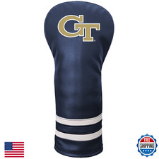 Team Golf NCAA Georgia Tech Vintage Fairway Headcover - All Fairway, Hybrid Club