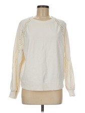 Maurices Women Ivory Sweatshirt M