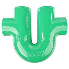 ZORO SELECT ZFB222524 Running Trap No-Hub Running Trap Double Vent, 4" Pipe,