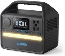 Anker 521 Portable Power Station Upgraded with LiFePO4 Battery, 256Wh 6-Port Pow