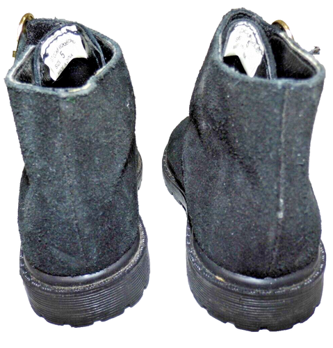 Playclothes Footwear Suede Ankle Bootie Buckle Up Black Size 5 Kids - Picture 12 of 24