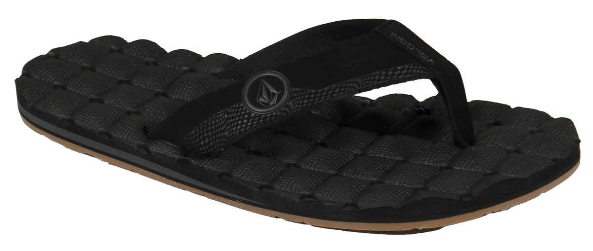 Volcom Recliner Sandal - Black Destructo - New | eBay