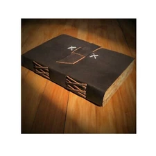 Vintage Genuine Leather Journal Deckle Edge Paper Handmade Brown Leather