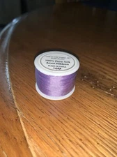 Threadart 100% Pure Silk Ribbon - 4mm Med. Purple - No. 574 - 10 Meters