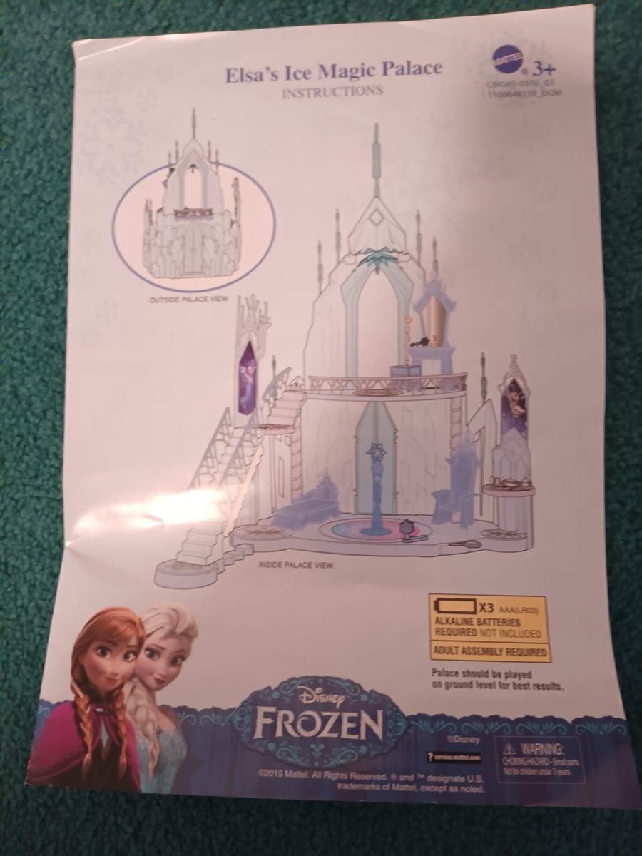 Frozen Light Up Ice Palace Castle 3ft Elsa Anna Christoph Sven