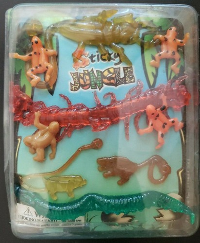 Vintage Sticky Jungle Gumball Vending Machine Charms Header Display Card #354