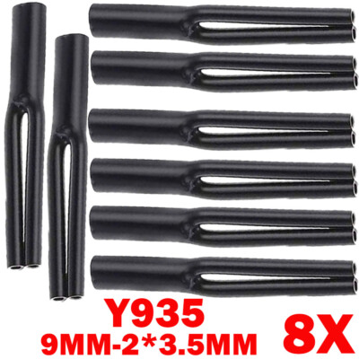 8PC 9mm-2*3.5mm Speaker Cable Pants Y-Splitter Wire Pant Boots Audio Subwoofer