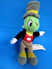 JIMINY CRICKET 9" tall beanie PINOCCHIO soft toy DISNEY STORE VINTAGE 1990'S
