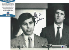 MICHAEL DUKAKIS SIGNED 1988 PRESIDENTIAL ELECTION 8x10 PHOTO C BECKETT COA BAS