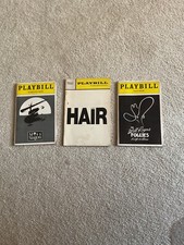 Vintage Broadway Playbills: HAIR - WILL ROGERS FOLLIES - MISS SAIGON