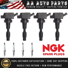 Direct Ignition Coil & NGK Spark Plug 4PCS for Elantra Sonata/ Optima Soul 1.6L