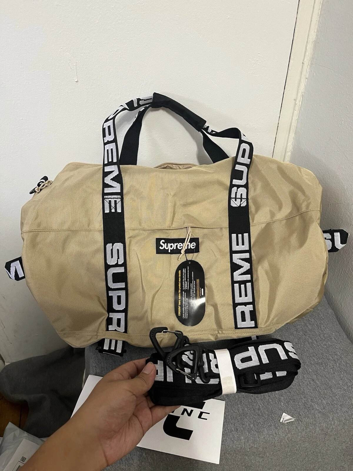 Grand sac de voyage Supreme SS18 marron