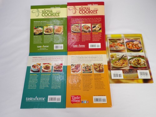 LOT FIVE Slow Cooker/One Dish Cookbooks 4 Taste Of Home 1 Campbells 2004-13 K22 - Picture 2 of 11
