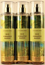 QTY 3 - Bath Body Works RIO PINEAPPLE MANGO Fine Body Mist Spray 8Oz