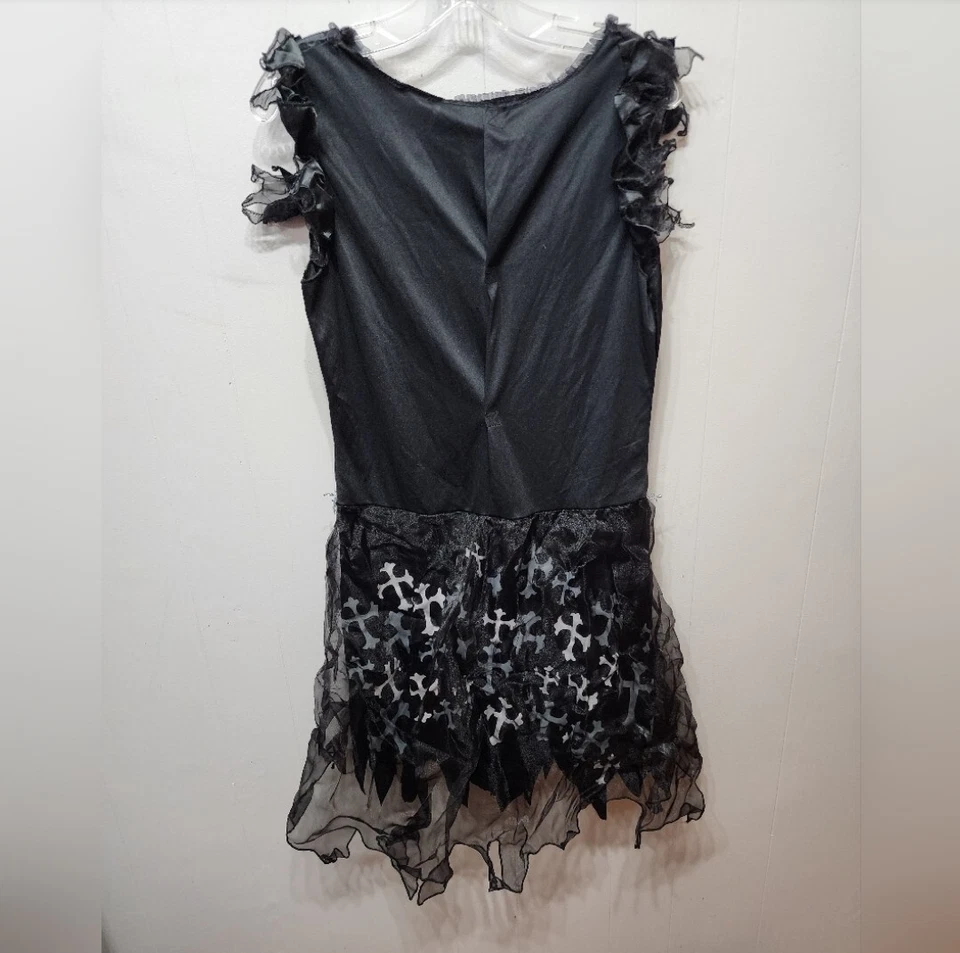 Disfraz de Bruja Mediano Negro Plata Halloween Juegos con disfraces Teatro B995 Foto 2 de 3