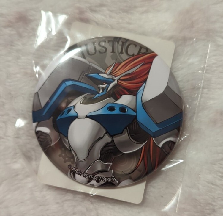 Guilty Gear Justice Can Badge Pin DMM Scratch! New USA SELLER | eBay