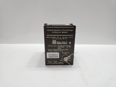 BASLER UFOV 260A UNDER FREQUENCY/OVERVOLTAGE PROTECTIVE MODULE 9105100105