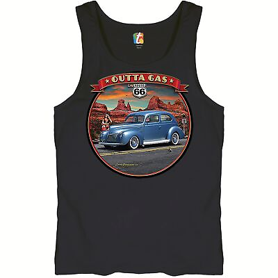 #ad Outta Gas on Route 66 Tank Top The Mother Road Retro Vintage Men#x27;s Top $20.95